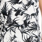 Donna Karan Women's Sateen Floral Print Halter Top Black Size X-Large