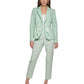 DKNY Women's High Waisted Flat Front Pants Green Size 16