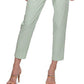 DKNY Women's High Waisted Flat Front Pants Green Size 16