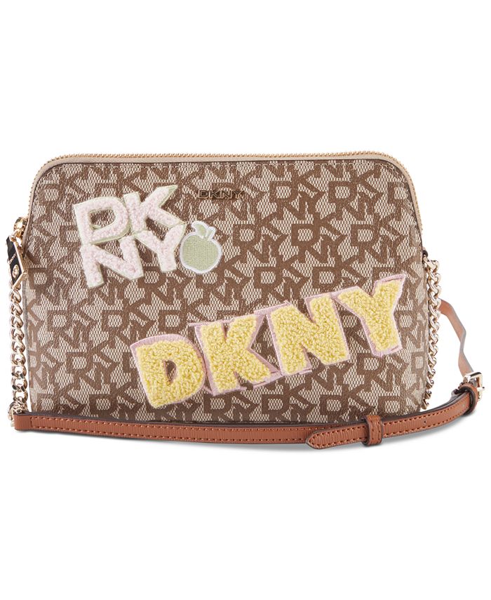 DKNY वीमेन ब्रायंट डोम क्रॉसबॉडी ब्राउन वन साइज़