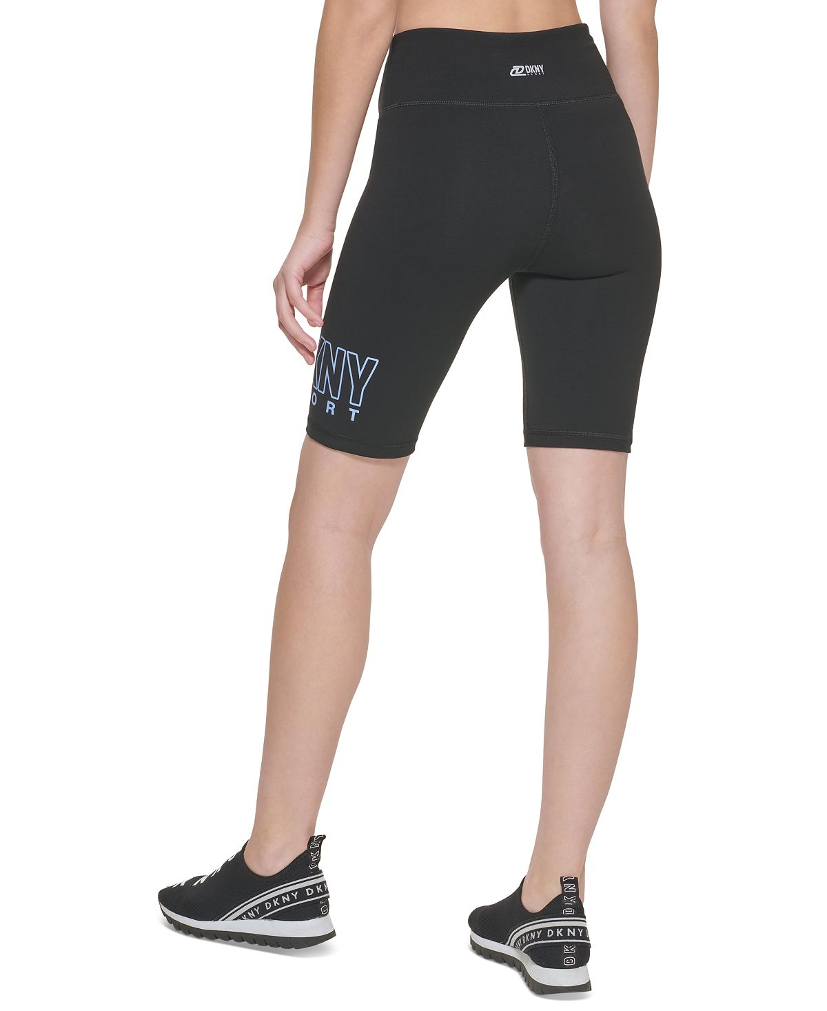 DKNY Women's High Waist Bike Shorts Black Size X-Large