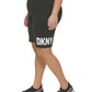 DKNY Women's Logo Fitness Bike Short Black Size 1X