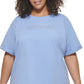 DKNY Women's Cotton Logo T-Shirt Purple Size 2X