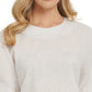 DKNY Women's Drop Shoulder Boxy Linen Top White Size Small