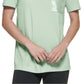 DKNY Women's Sequin Pocket T-Shirt Green Size Large