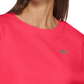 DKNY Sport Women's Metallic Logo Cropped Sweatshirt Pink Size XS