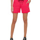 DKNY Women's Metallic Logo Shorts Pink Size Small