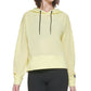 DKNY Women's Mesh Hoodie Yellow
