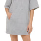 DKNY Women's Logo Hoodie Dress Gray Size X-Large