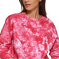 DKNY Women's Cotton Tie Dyed Sweatshirt Pink Size Large