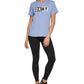 DKNY Women's Logo T-Shirt Blue Size Medium