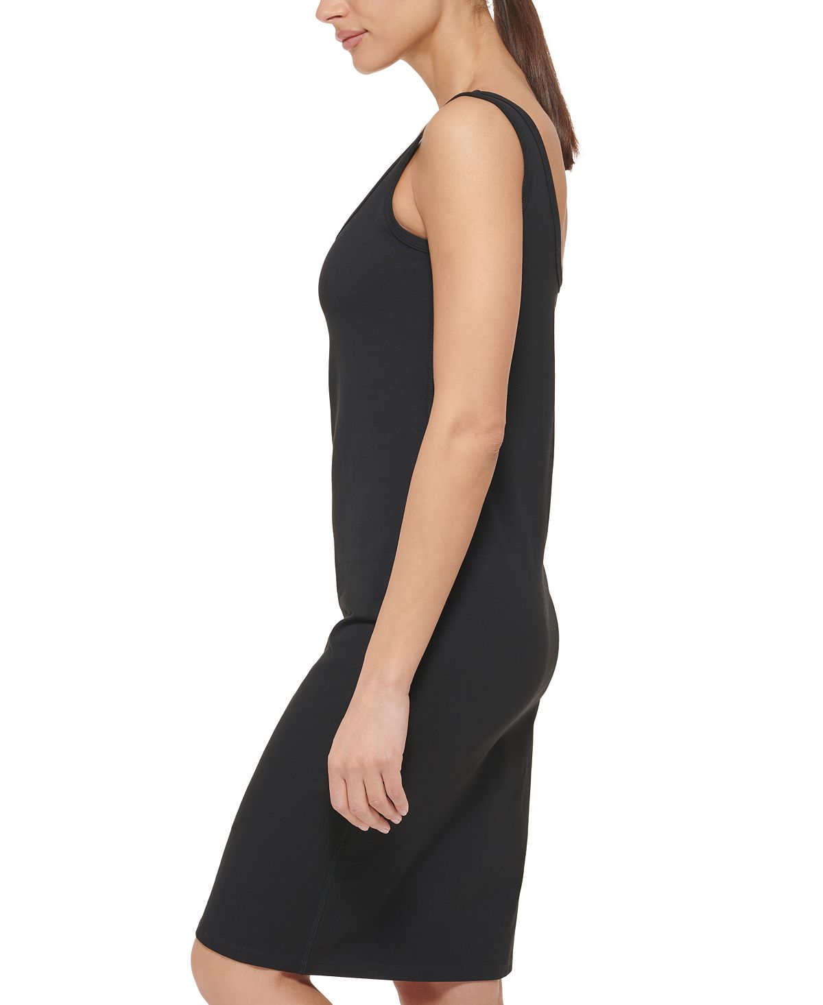 DKNY Women's Pride Logo Tank Dress Black Size X-Large