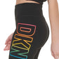 DKNY Women's Pride Logo High Waist Bike Shorts Black Size Small