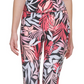 DKNY Women's Printed High Waist 7/8 Leggings Pink Size Large