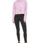 DKNY Women's Ombre Logo Funnel Neck Pullover Purple Size Large