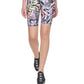 DKNY Women's Printed High Waist 9 Bike Shorts Pink Size Medium
