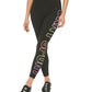 DKNY Women's Exploded Ombre Logo 7/8 Leggings Black Size Small