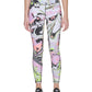 DKNY Women's Printed High Waist 7/8 Leggings Pink Size Medium