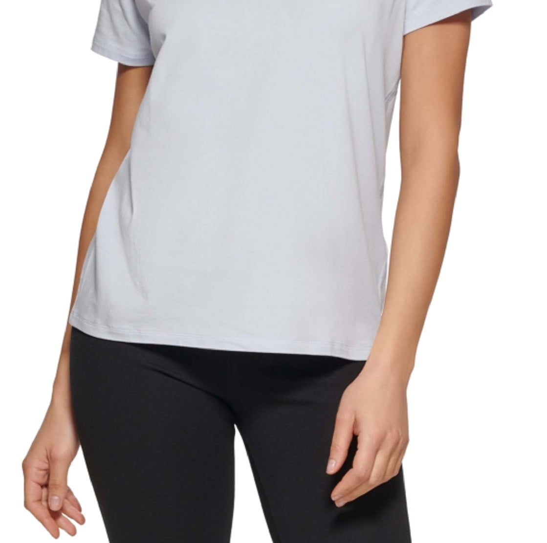 DKNY Women's Logo T-Shirt Blue Size Large