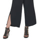 DKNY Women's Split Hem Wide Leg Pants Black