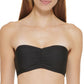 DKNY Women's Bandeau Bikini Top Swimsuit Black Size Large