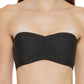 DKNY Women's Bandeau Bikini Top Swimsuit Black Size Large