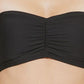DKNY Women's Bandeau Bikini Top Swimsuit Black Size Large