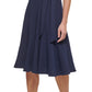 DKNY Women's Belted Midi Dress Blue Size 4