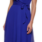 DKNY Women's Sleeveless Faux Wrap Dress Blue Size 12