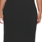 DKNY Women's Sport Plus Bodycon Dress Black Size 2X