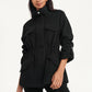 DKNY Women's Felt Cargo Jacket Black Size 0