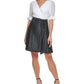 DKNY Women's Tie Sleeve Pleated Dress White Size 4