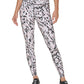 DKNY Women's Etched Zebra Print 7/8 Leggings Pink Size X-Small
