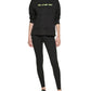 DKNY Women's Logo Hoodie Black Size Small