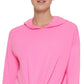 DKNY Women's Yoga Tie Front Hoodie Pink Size Large