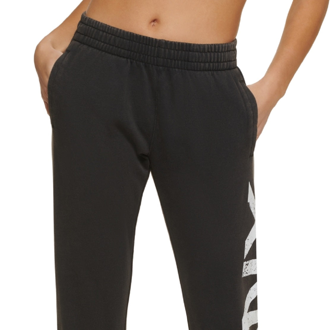 DKNY Women's Logo Joggers Black Size Medium