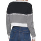 DKNY Women's Checkered Logo Sweater Black Size X-Large