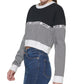 DKNY Women's Checkered Logo Sweater Black Size X-Large