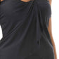 Vince Camuto Women's Strapless Draped Tankini Top Swimsuit Black
