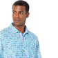 Tommy Bahama Men's Poolside Tiles Shirt Blue Size XXXL