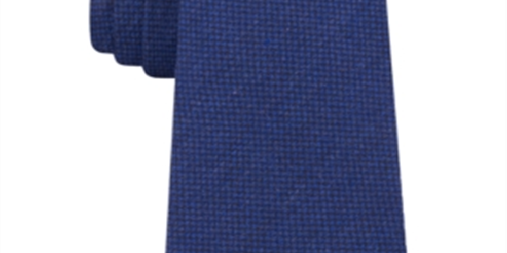 DKNY Men's Micro Texture Skinny Slim Silk Neck Tie Blue Size Regular