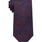 Michael Kors Men's Classic Design Paisley Tie Red Size Regular
