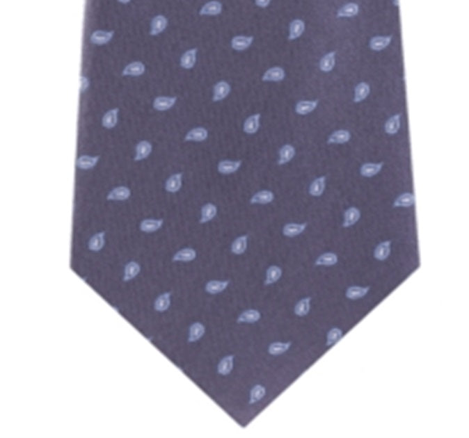 Michael Kors Men's Paisley Slim Neck Tie Gray Size Regular
