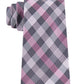Michael Kors Men's Spectrum Plaid Tie Pink Size Regular