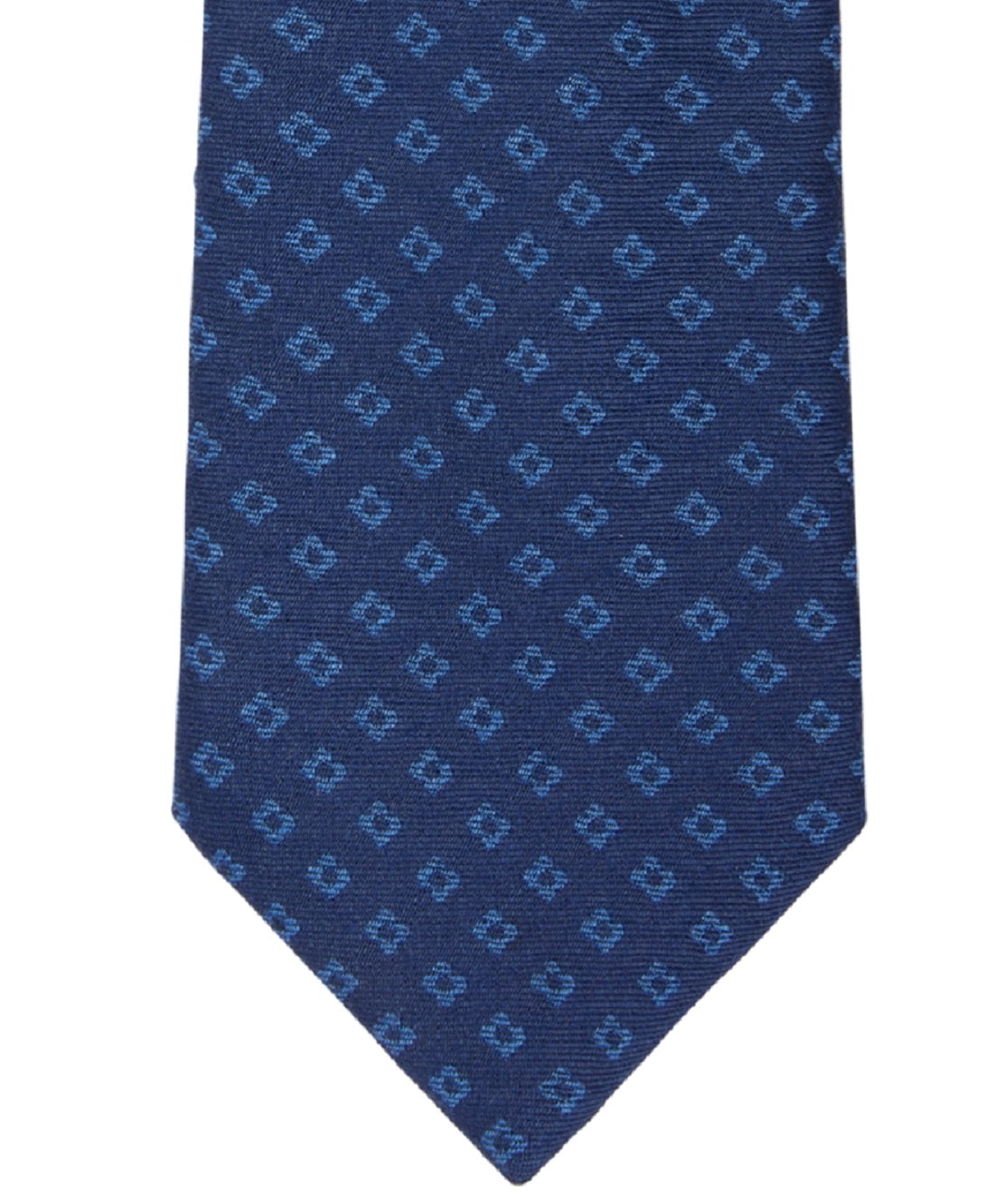 Tommy Hilfiger Men's Clean Neat Tie Blue Size Regular