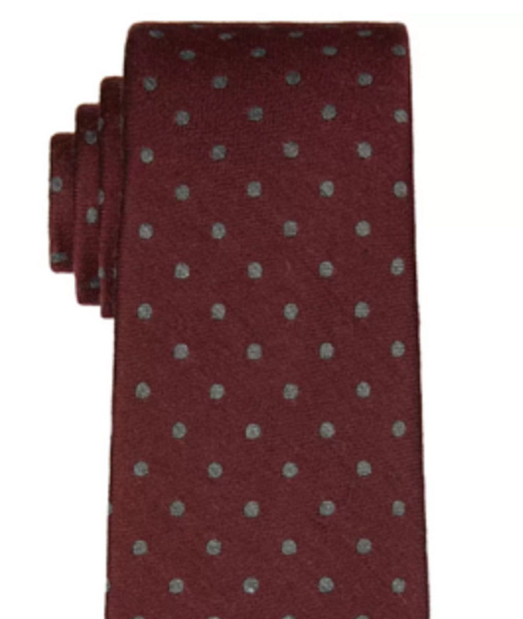 Michael Kors Men's Classic Dot Print Tie Red Size Regular