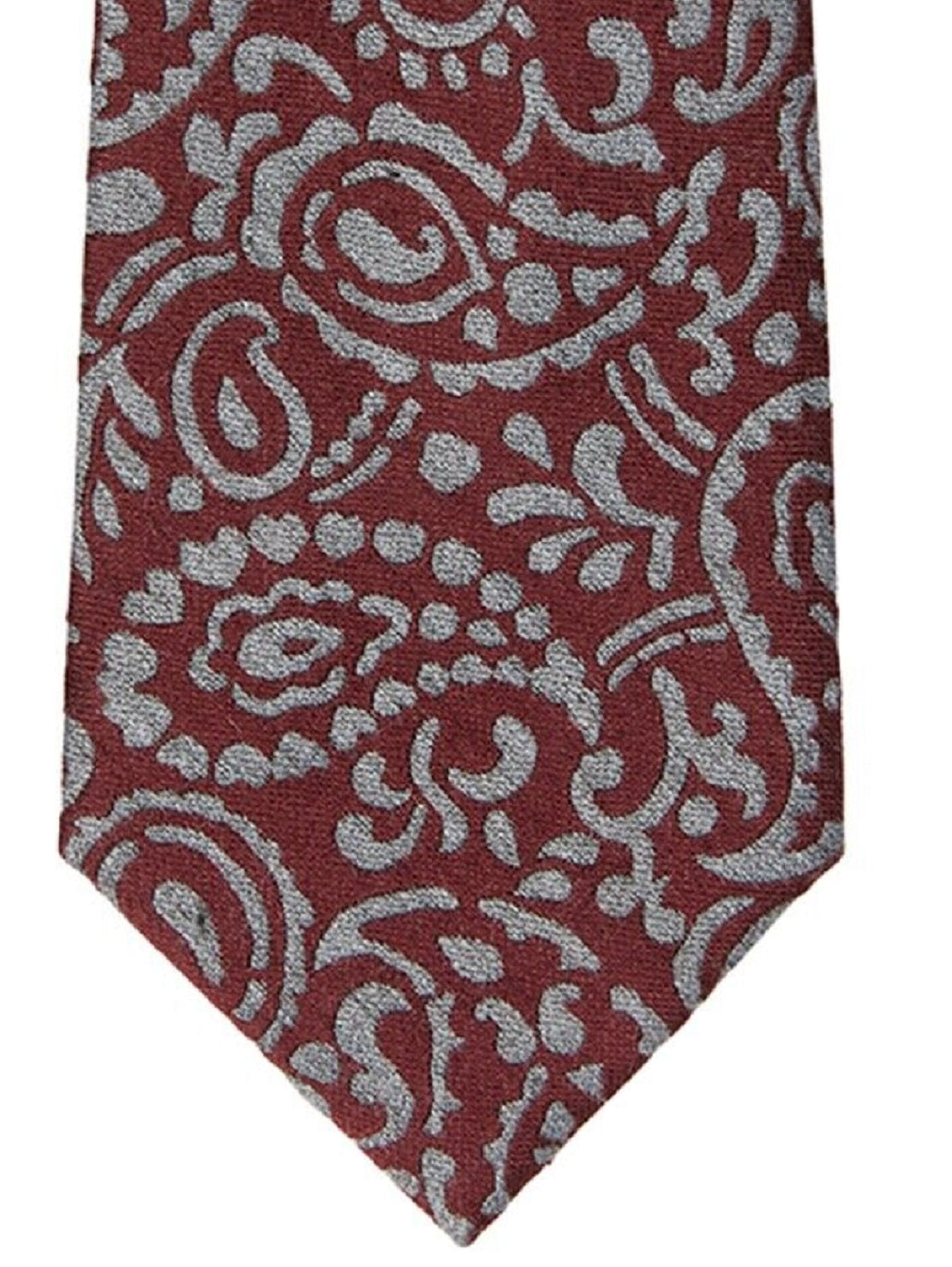 Michael Kors Men's Classic Paisley Tie Red Size Regular