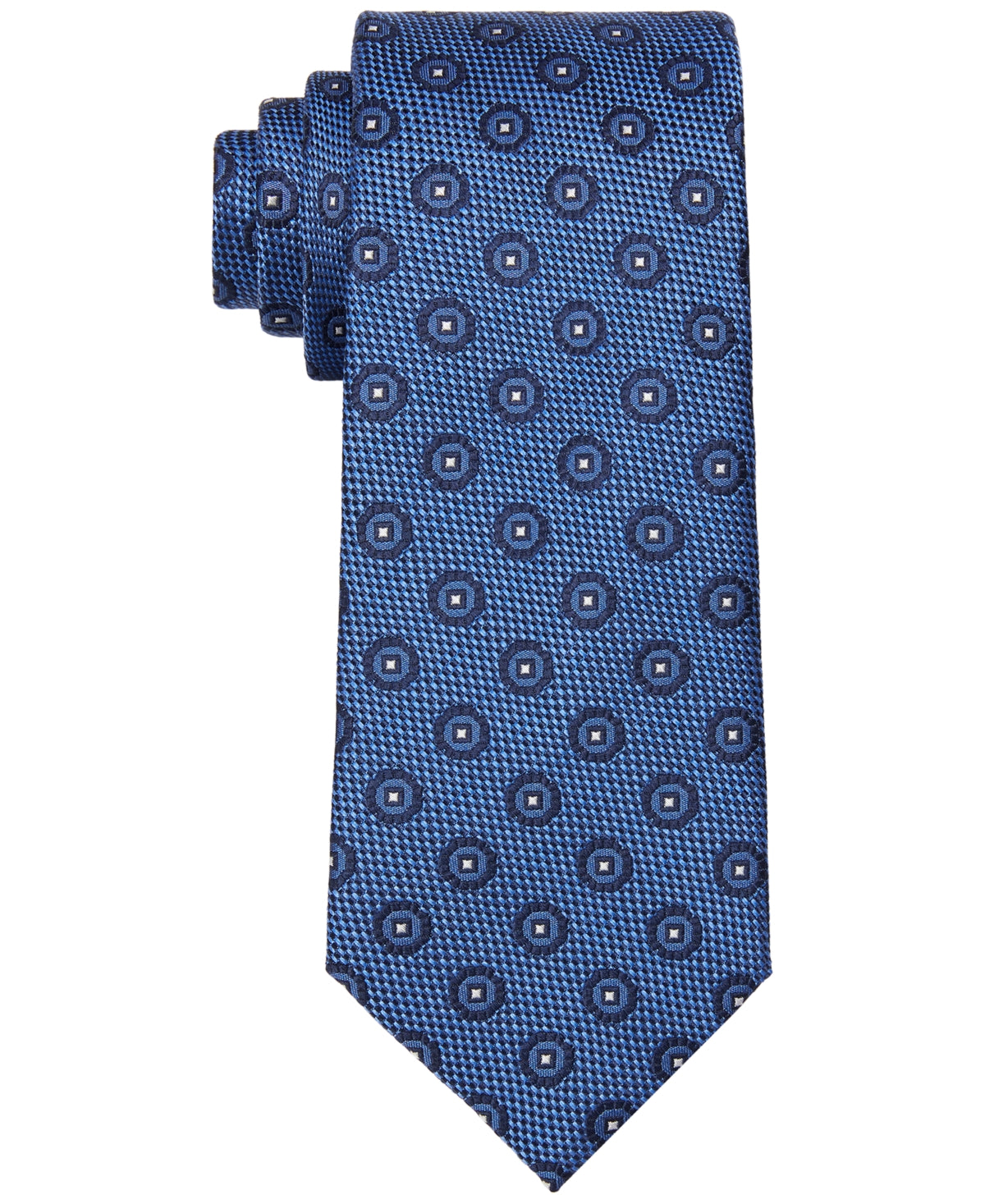 टॉमी हिलफिगर पुरुषों का हंटर मेडेलियन टाई ब्लू रेगुलर साइज़