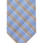 Michael Kors Men's Linear Plaid Accent Tie Brown Size Regular