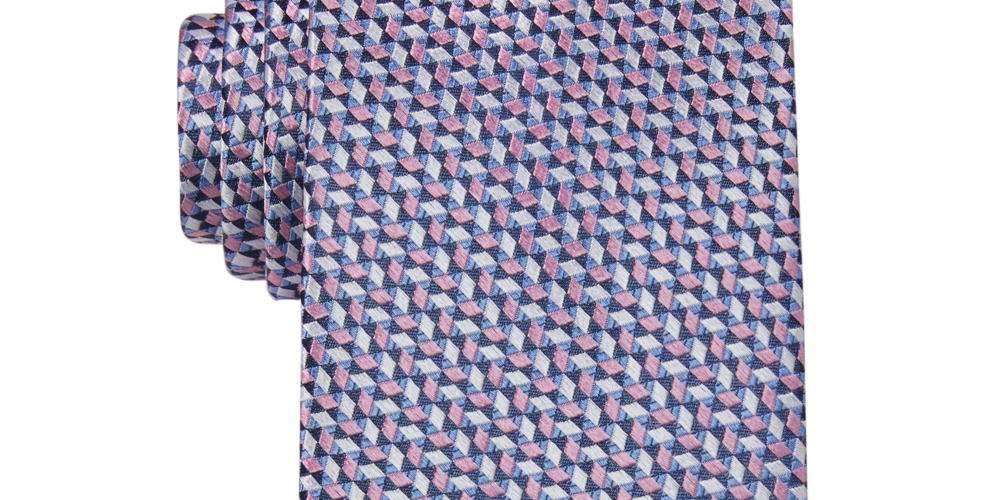 Michael Kors Men's Optical Tie Pink Size Regular